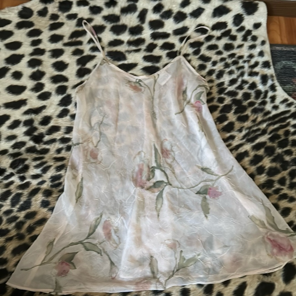 Sheer Floral Slip Dress